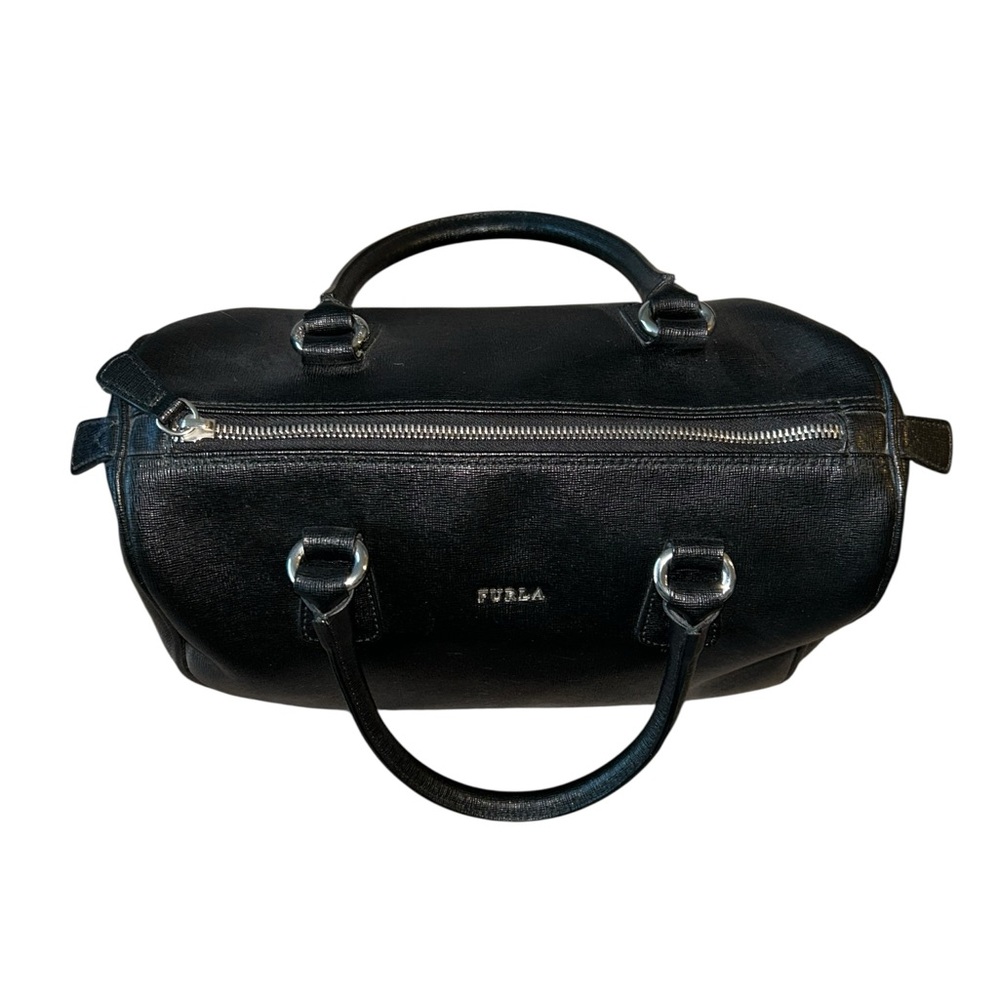 Furla Black Leather Satchel Bag - Picture 3 of 12